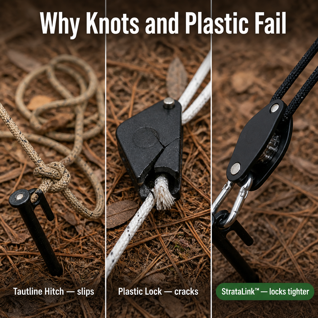 StrataLink™ — Secure It Firm, Lock It Once, Ditch the Knots
