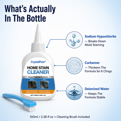 CrystalPure™ — Remove Black Mold From Washing Machine Seals & Grout Within Hours