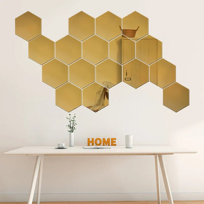 Hexmirror™ | Hexagon-Shaped Mirror Wall Sticker | 50% OFF