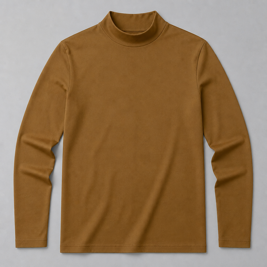 TitanFit™ – Slim Sleek Fit Mock Neck Long Sleeve Base Layer