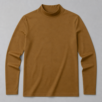 TitanFit™ – Slim Sleek Fit Mock Neck Long Sleeve Base Layer