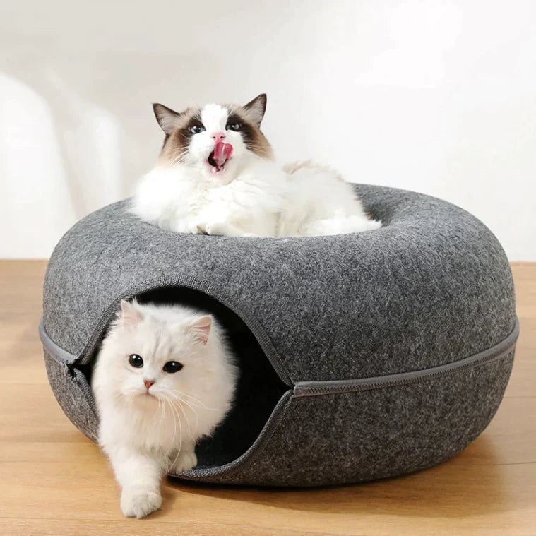 CatDome - Donut-Shaped Cat Tunnel Bed
