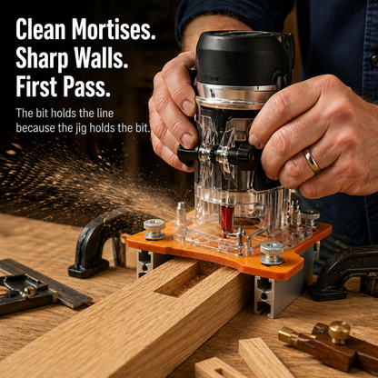 NovaCraft™ — Make Precisely Straight Mortises & Slots Without a Wandering Router