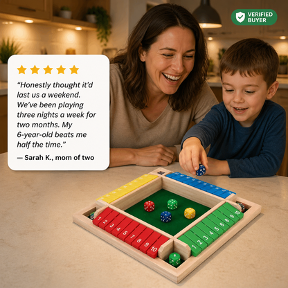 BrainSwing™ — Roll, Add & Close the Box for Screen-Free Family Fun Nights