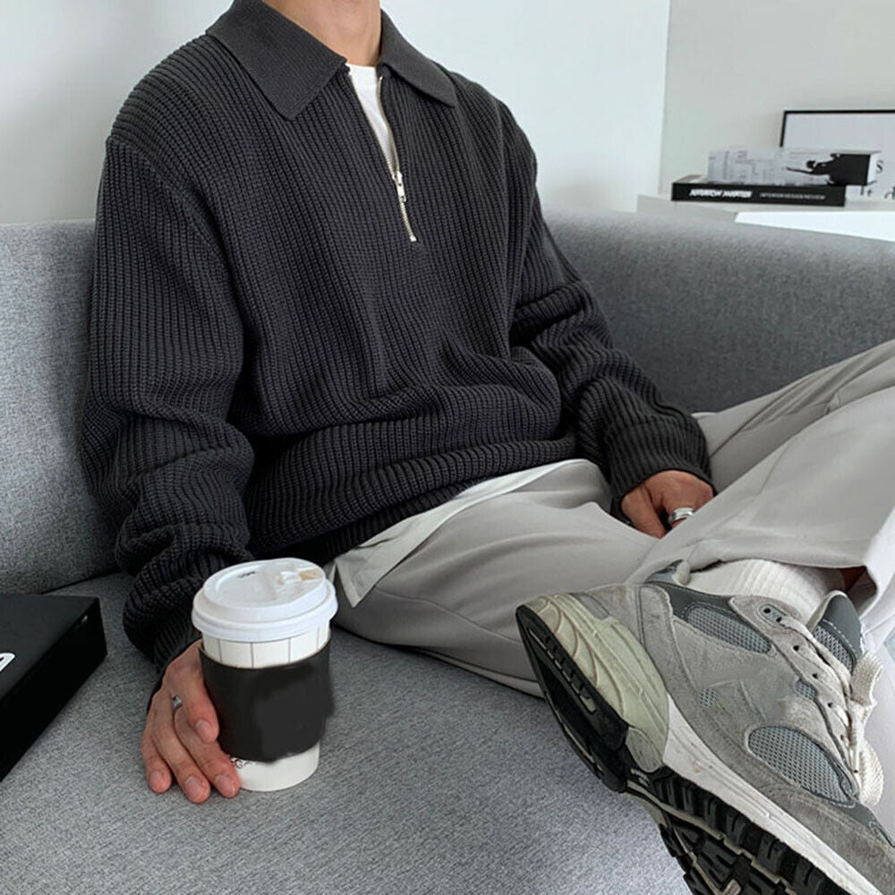 Soren Sweater — Men’s Knitted Turtleneck with Flexible Fit and Easy Care