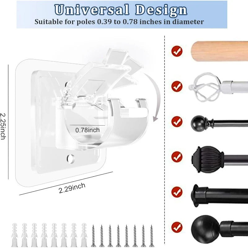 GripNest™ — Hang Perfect Curtains Fast Without Drills or Wall Damage