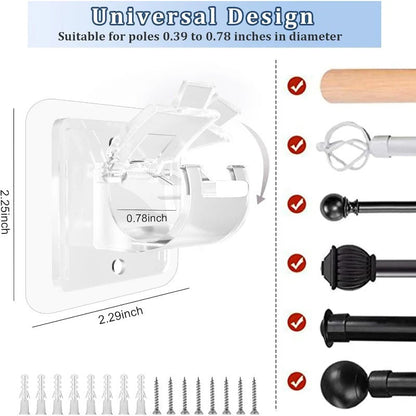 GripNest™ — Hang Perfect Curtains Fast Without Drills or Wall Damage