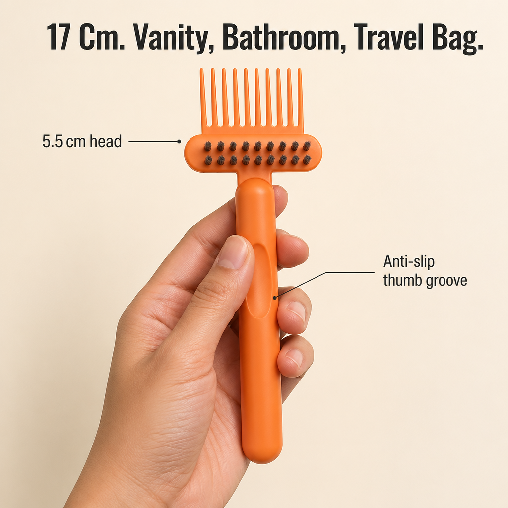 BrushVibe™ — Detangle Hair and Deep-Clean Every Brush with Ease