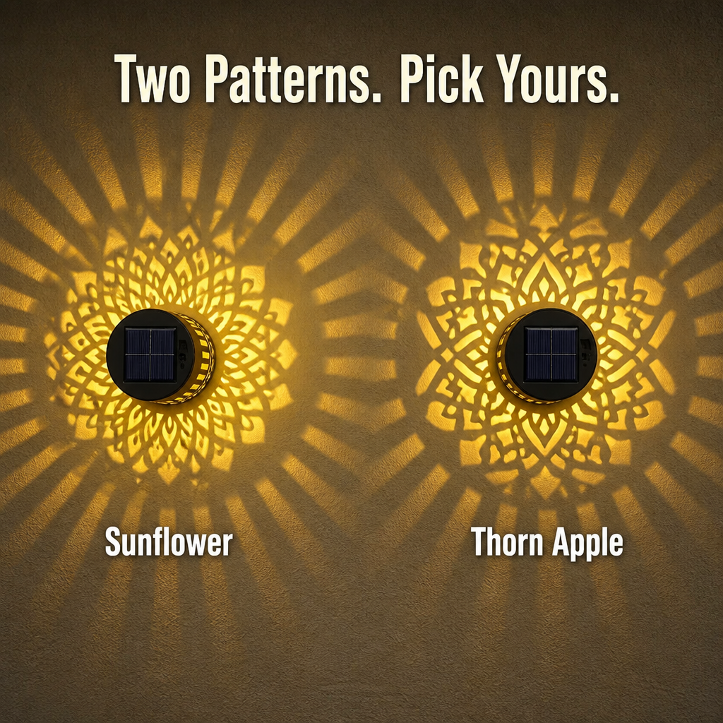 LumiMyst™ — Project Hand-Cut Mandala Lights onto Your Patio Walls Every Night
