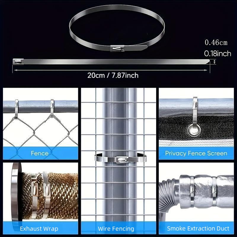 IronGrip™ Stainless Steel Cable Ties — Lock Down Your Load with Unbreakable Confidence
