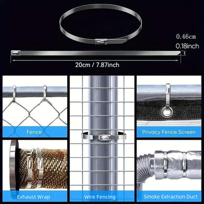 IronGrip™ Stainless Steel Cable Ties — Lock Down Your Load with Unbreakable Confidence