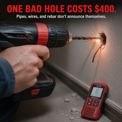 WallSight™ — Detect Studs, Pipes & Live Wires Ahead of Drilling