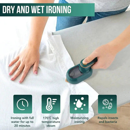 Compact 2-in-1 Mini Steam Iron for Easy Ironing