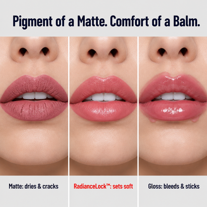 RadianceLock™ Lip Glow — Wear Vibrant Color That Stays Through Dinner Without Drying Out
