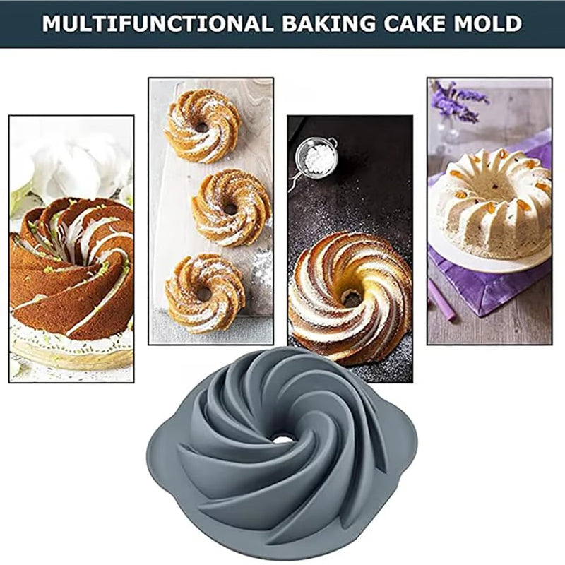 Silicone Cake Mold Set for Convenient Baking