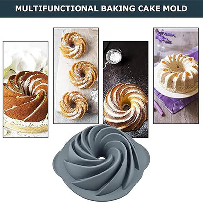 Silicone Cake Mold Set for Convenient Baking