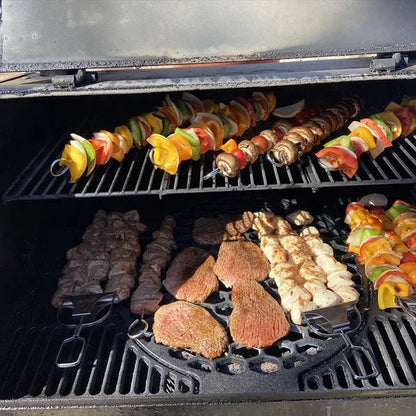 IronFlare™ 3-in-1 Grill Skewers — Unlock Juicy, Perfectly Held Bites with Effortless Cleanup Every Time