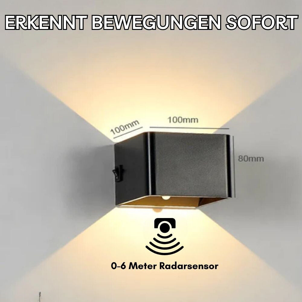 LuminaCube™ – Motion Sensor Enabled Wireless LED Wall Lamp