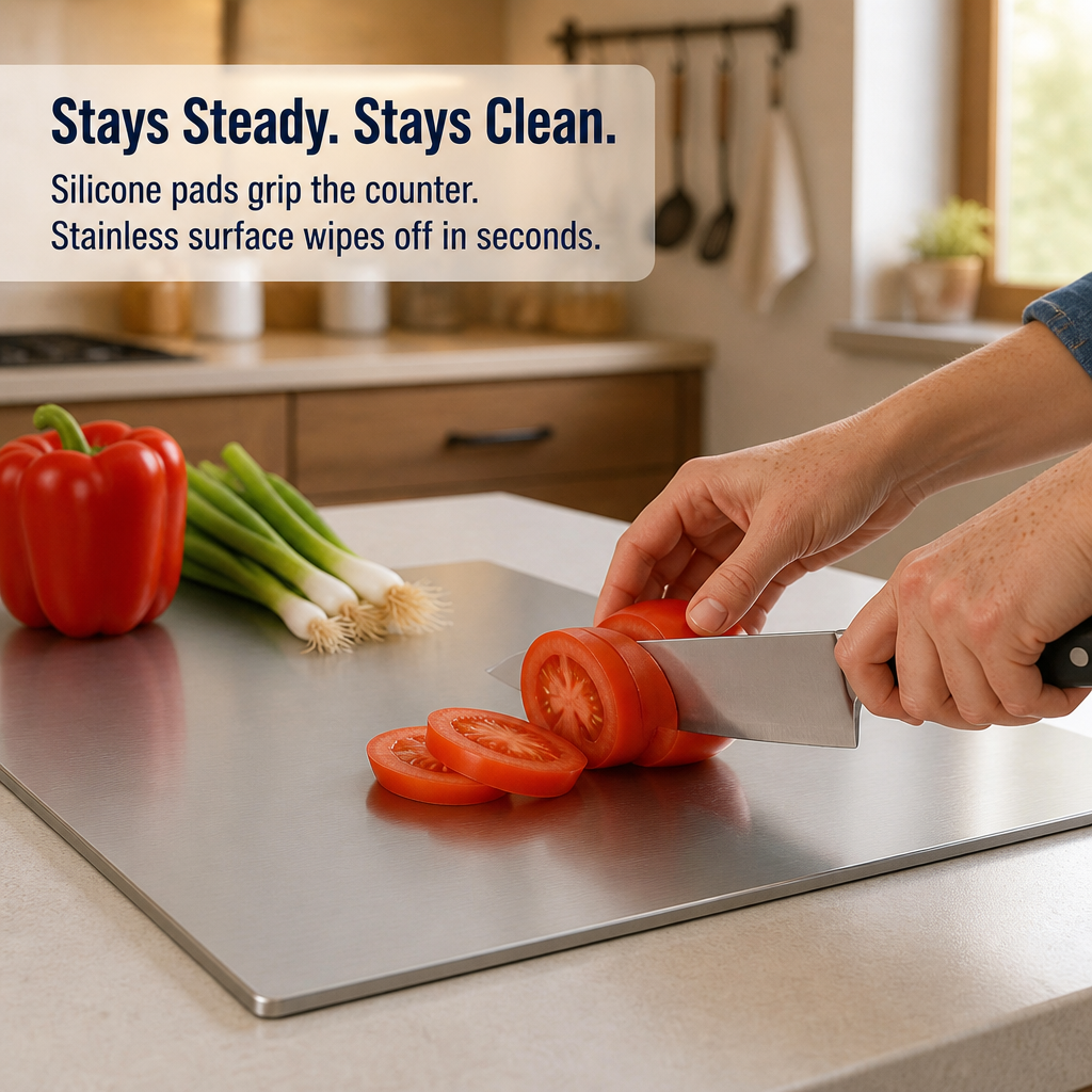 SteelPure™ — Swap Three Stinky Boards for a Single One That Rinses Easy