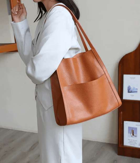StradaLux™ Leather Shoulder Bag — Command Your Day with Weatherproof Style and Effortless Organization