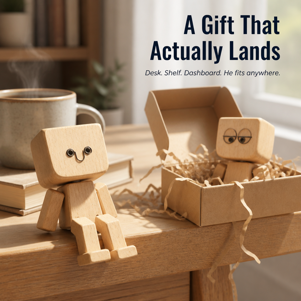 WoodMuse™ — Bring Home a Handcrafted Wooden Pal That Sways With Every Ride
