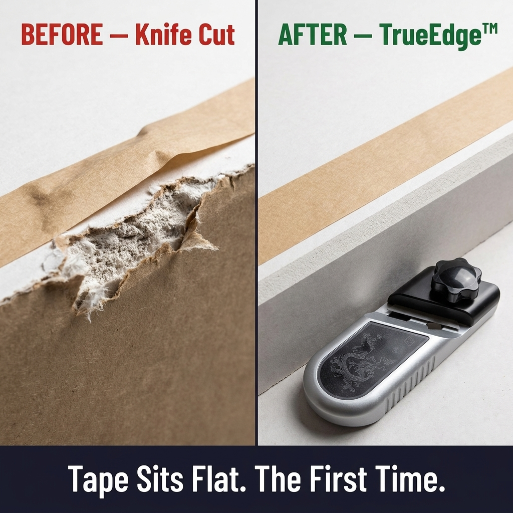 TrueEdge™ — Achieve Drywall Edges That Tape Flat with One Smooth Stroke