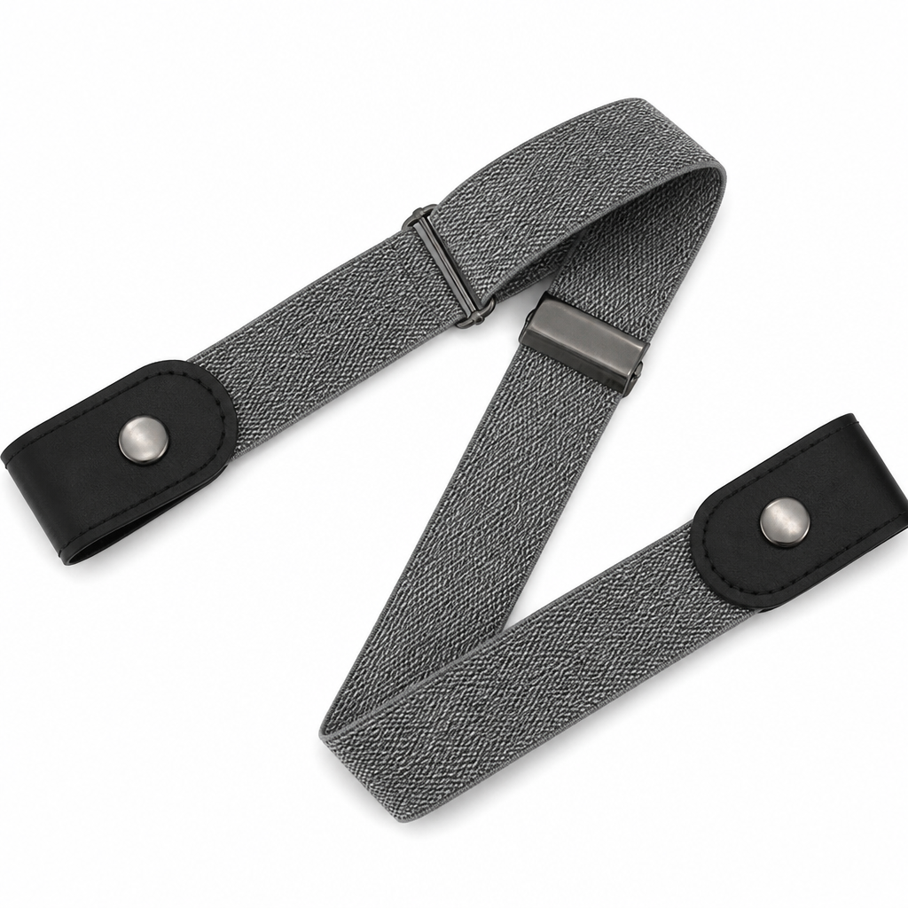 FlexiStride™ – Snapless Stretch Belt with Hidden Closure