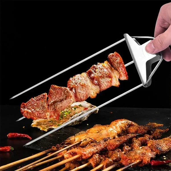 IronFlare™ 3-in-1 Grill Skewers — Unlock Juicy, Perfectly Held Bites with Effortless Cleanup Every Time
