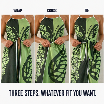 Butterfly Breeze™ — Wrap, Knot & Own the Beach with Bold Butterfly Print