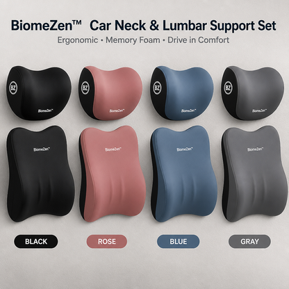 SpinoEase™ — Drive Pain-Free with Soothing Neck and Lumbar Support That Lasts