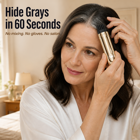LuxeShade™ — Hide Stubborn Grays in 60 Seconds, No Salon Fuss