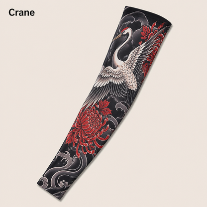 ArborSkin™ – UPF 50+ Sun Shield Arm Sleeve with Japanese Tattoo Design