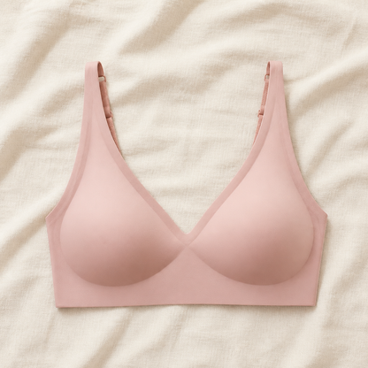 LumiFit™ – Seamless Wireless Bralette with Softly Padded V-Neck Cups
