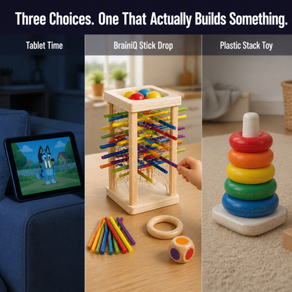 BrainiQ™ — Develop Focus, Patience & Color Skills Using 30 Wooden Sticks