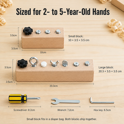 HandiNest™ — Give Your Inquisitive Toddler Genuine Tools, Genuine Screws, Genuine Focus