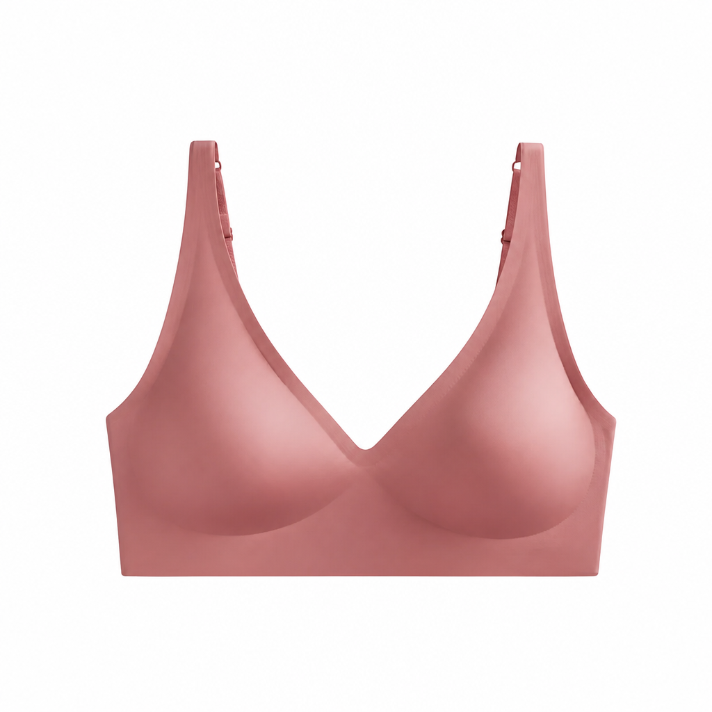 SilkenEase™ – Wire-Free Invisible V-Neck Comfort Bra