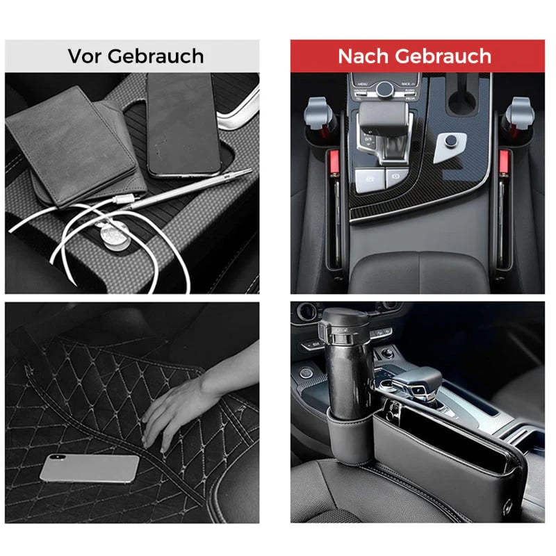 Car leather organizer and cup holder | Buy one, get one FREE