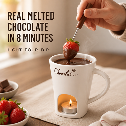 MeloMist™ — Ignite a Tealight, Melt Chocolate, Ditch the Fondue Pot