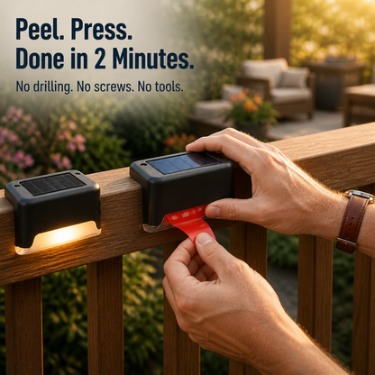 SolarGarden™ — Illuminate Your Deck Overnight Without Wires or Tools