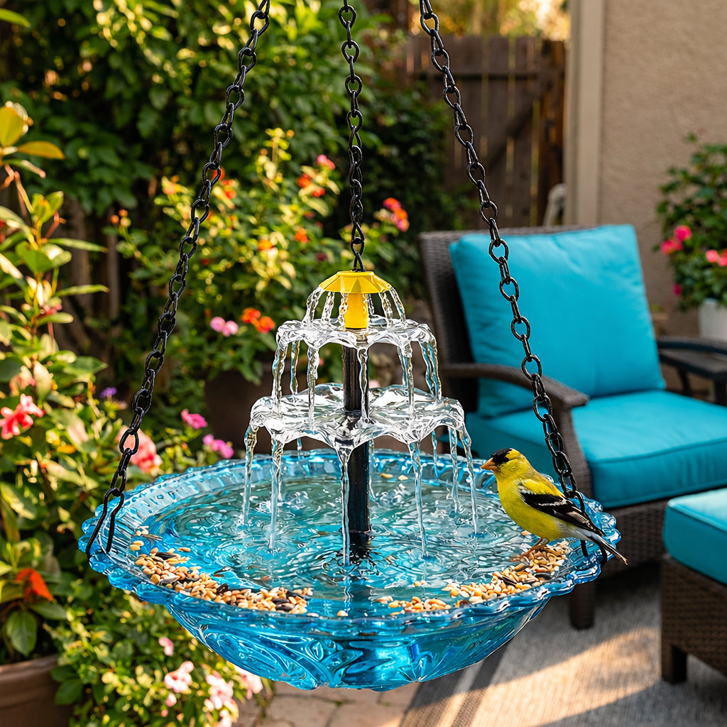 AquaLuxe™ Fountain — Sun-Powered Serenity That Brings Your Garden to Life