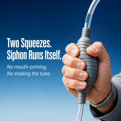 Flexora™ — Empty Your Tank with a Vacuum in 5 Minutes, No Bending or Mouth-Priming Needed