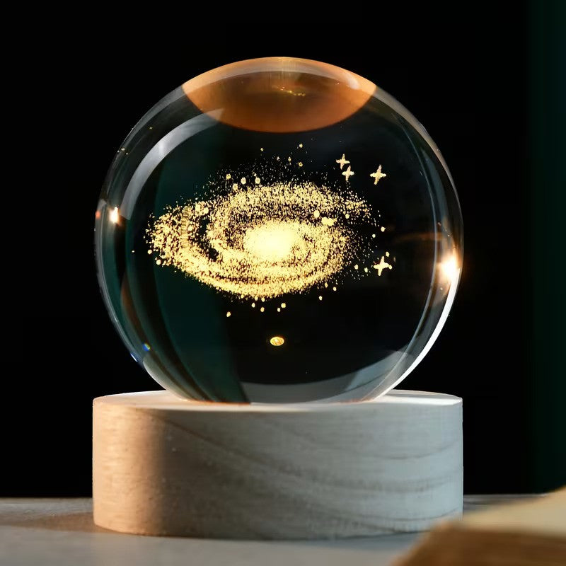 StellarAura™ Crystal Sphere — Ignite Wonder with a Mesmerizing Cosmic Glow That Transforms Your Space