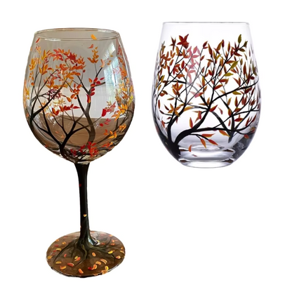 AuroraLeaf™ — Ignite Your Senses with Hand-Painted Seasonal Elegance and Unbreakable Joy