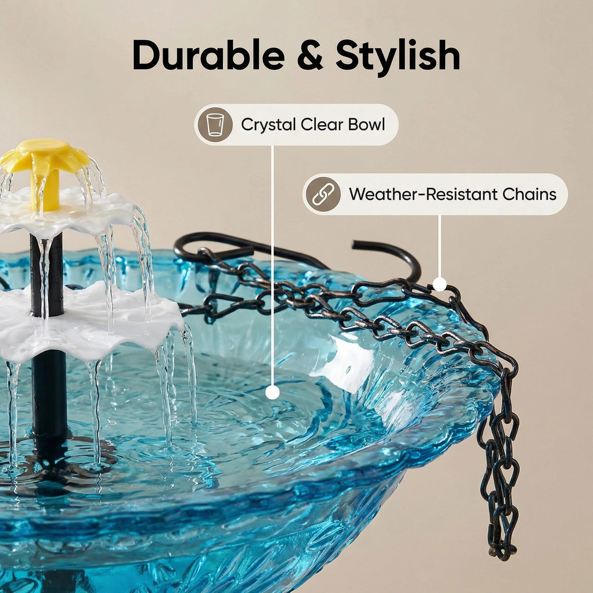 AquaLuxe™ Fountain — Sun-Powered Serenity That Brings Your Garden to Life