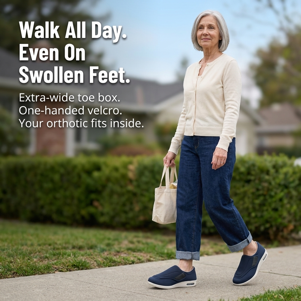 VersaStride™ — Stroll Comfortably with Swollen, Sore, Difficult-to-Fit Feet All Day