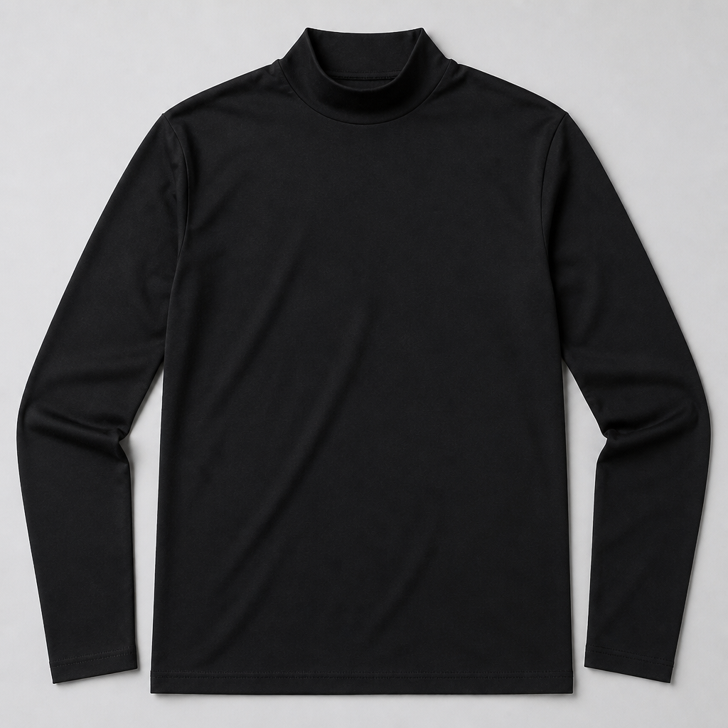 TitanFit™ – Slim Sleek Fit Mock Neck Long Sleeve Base Layer