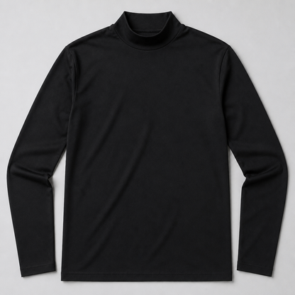 TitanFit™ – Slim Sleek Fit Mock Neck Long Sleeve Base Layer