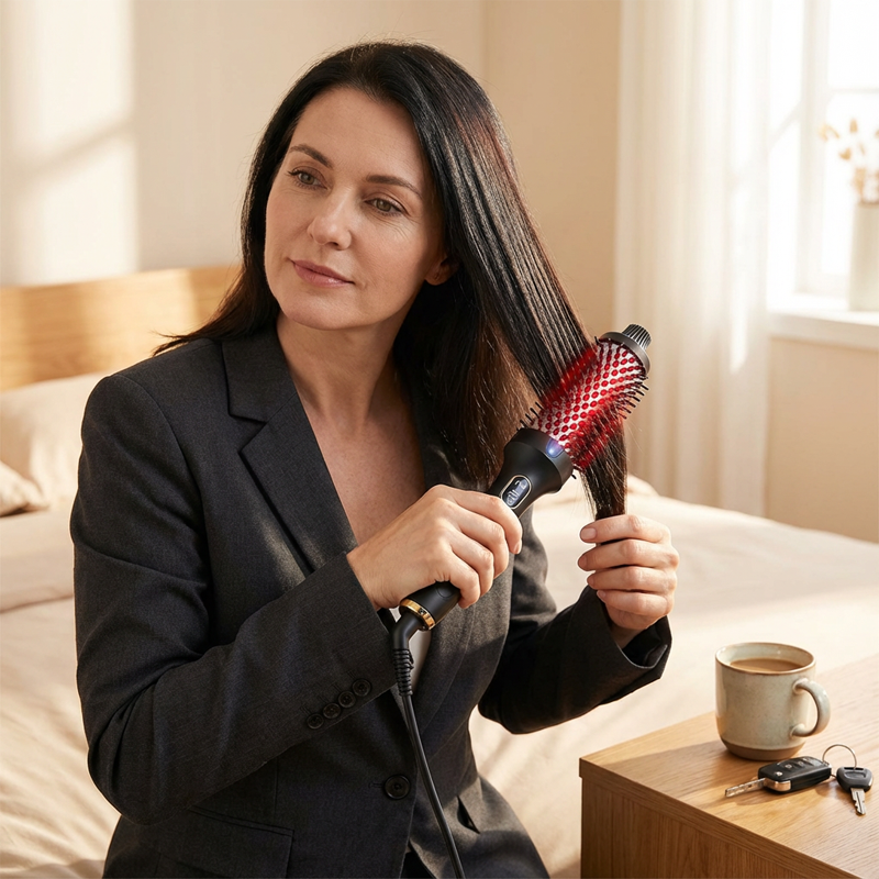 LumaLuxe™ Dual-Action Styler — Effortless Glamour with Silky Shine and Radiant Bounce Every Time