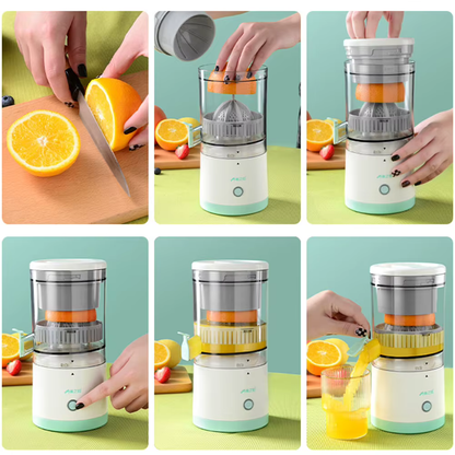 Portable electric citrus juicer, quick and simple