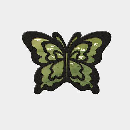 Retro butterfly fast-drying non-slip diatomaceous mat